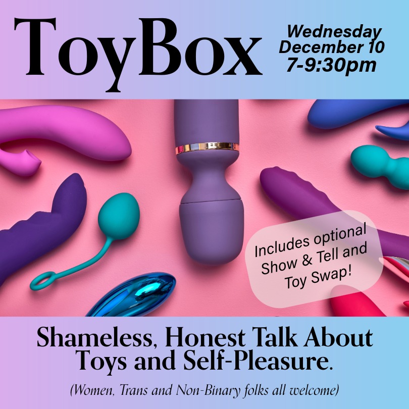 Event promoting discussion about pleasure toys.